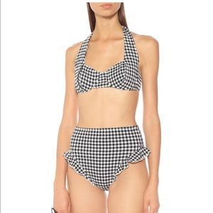Solid & Striped Lana Gingham Seersucker Bikini Top